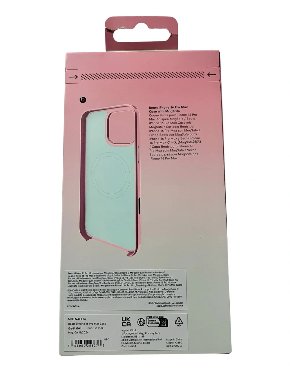 NIB Beats iPhone 16 Pro Case with MagSafe Special Edition in Sunrise Pink